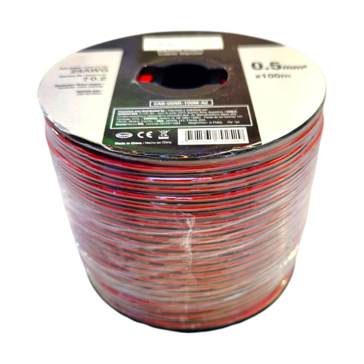 Cable Paralelo 2x24 rojo/negro 100mt (MDL)1