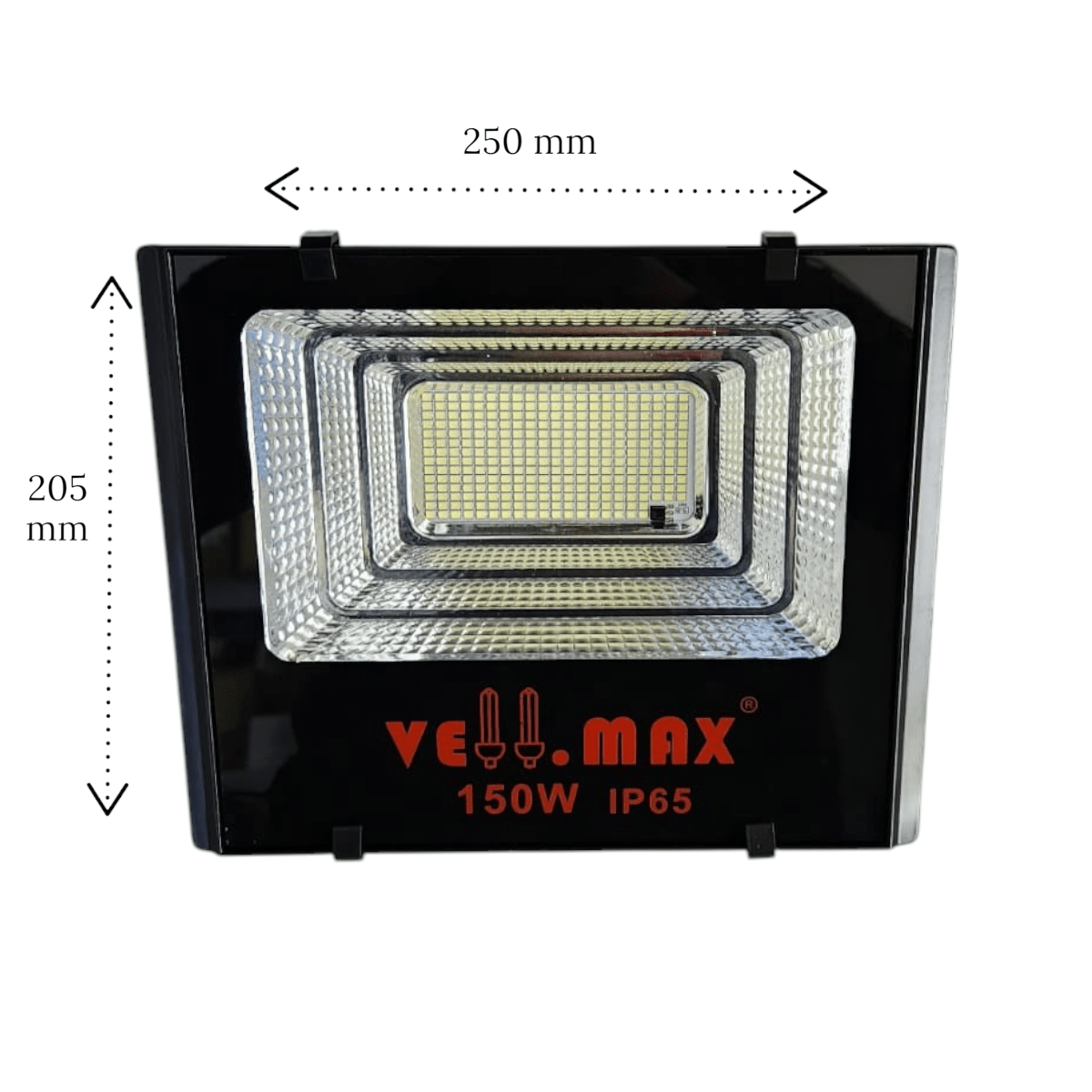 Proyector de Área 150W 6500K Luz Fría Panel Solar independiente 3,2V 4x10Ah3