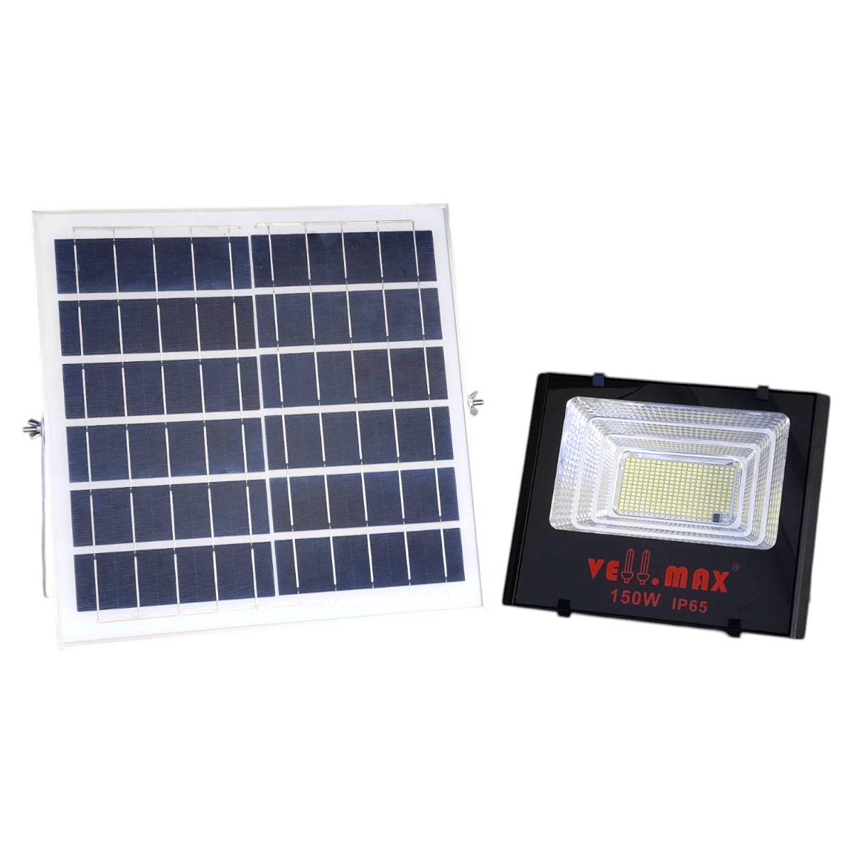 Proyector de Área 150W 6500K Luz Fría Panel Solar independiente 3,2V 4x10Ah1
