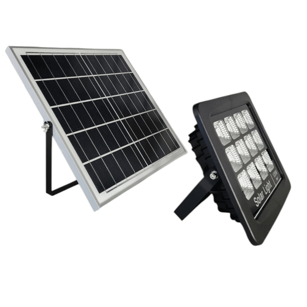 Proyector de Área 120W 6500K Luz Fría con Panel Solar independiente 3,2V 2x5000mAh2