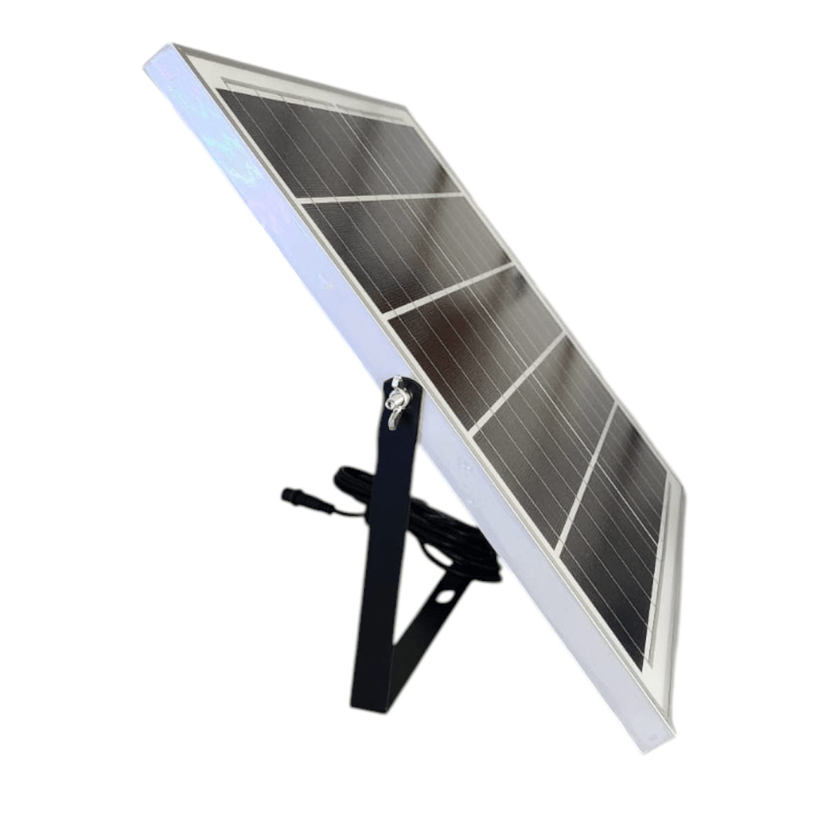 Proyector de Área 120W 6500K Luz Fría con Panel Solar independiente 3,2V 2x5000mAh6