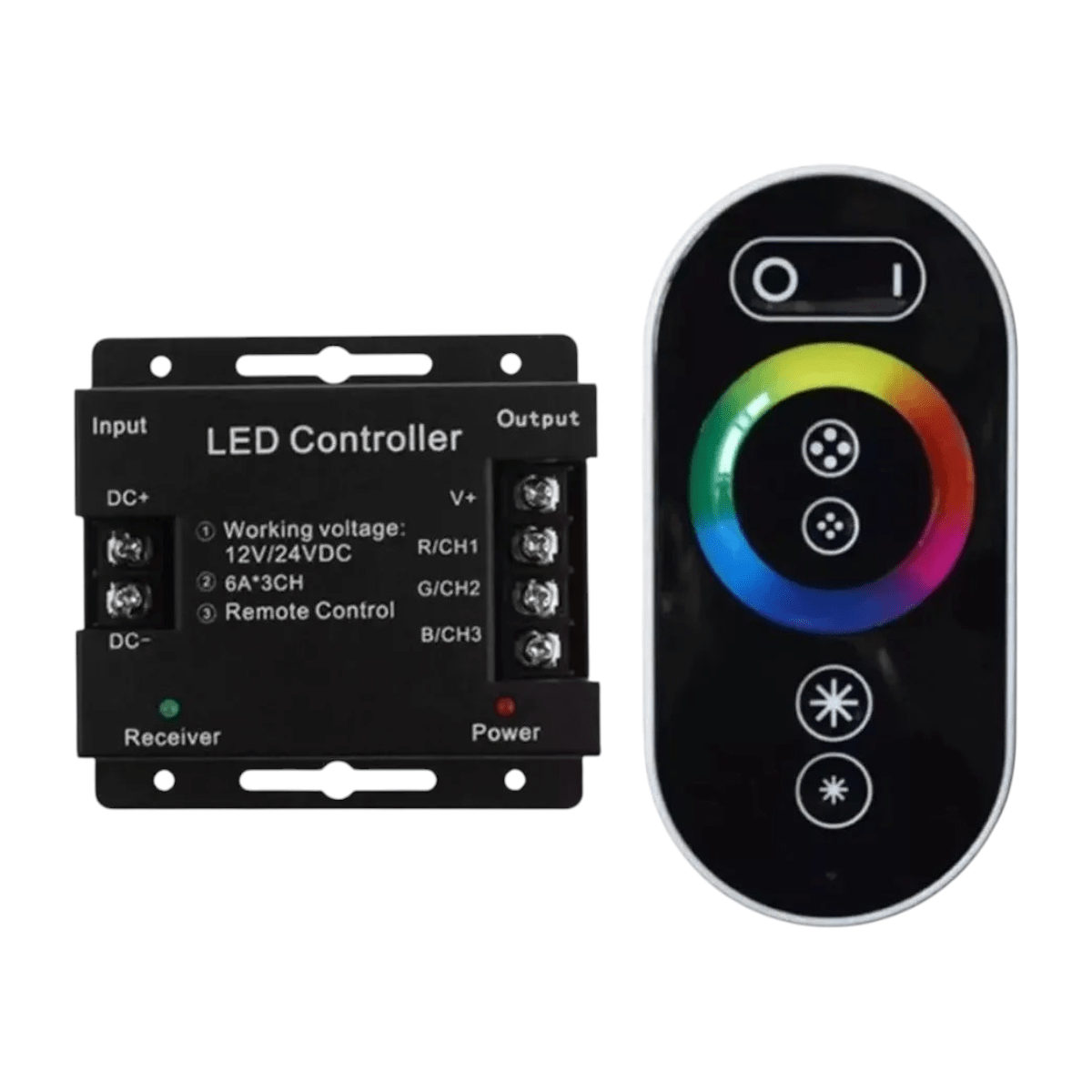 Control Remoto RF Touch RGB 12-24V 216W-432W 20m2