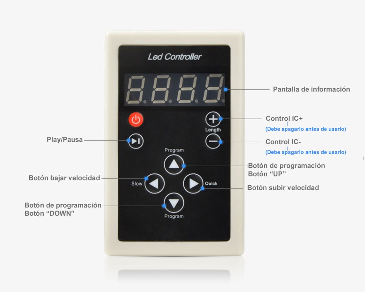Control Remoto RF Cinta Led Digital 12V 133 secuencias4