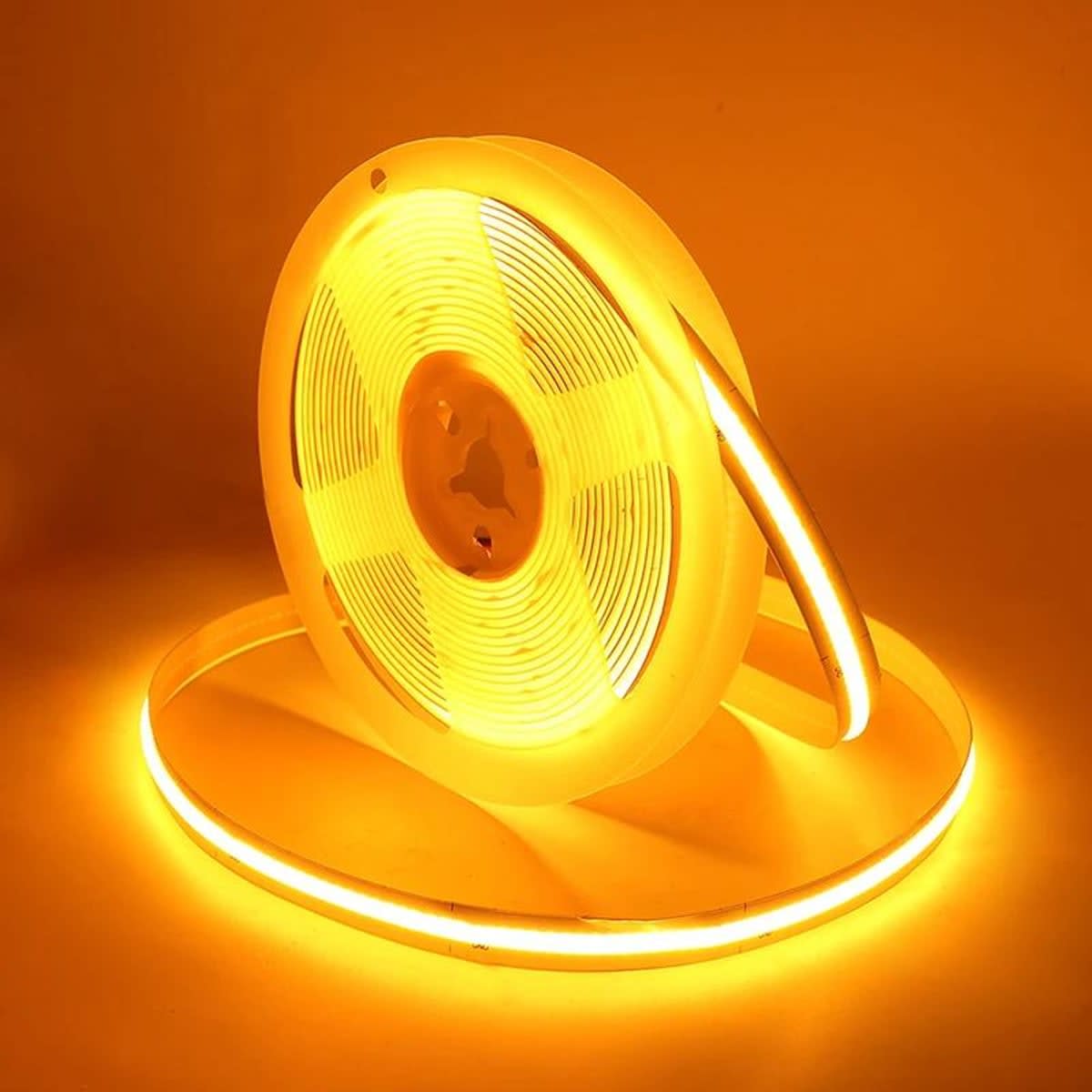 Cinta Led 12V COB 12W/m IP20 320Led/m Amarillo 5mt2