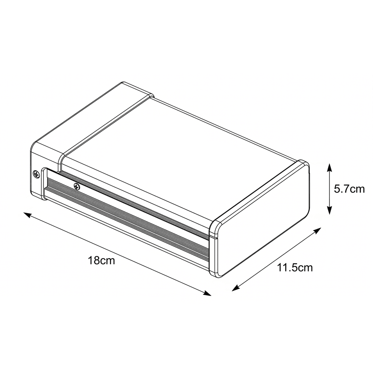 Fuente de Poder 12V 33A 400W IP44 (lluvia) (199x115x47mm)2