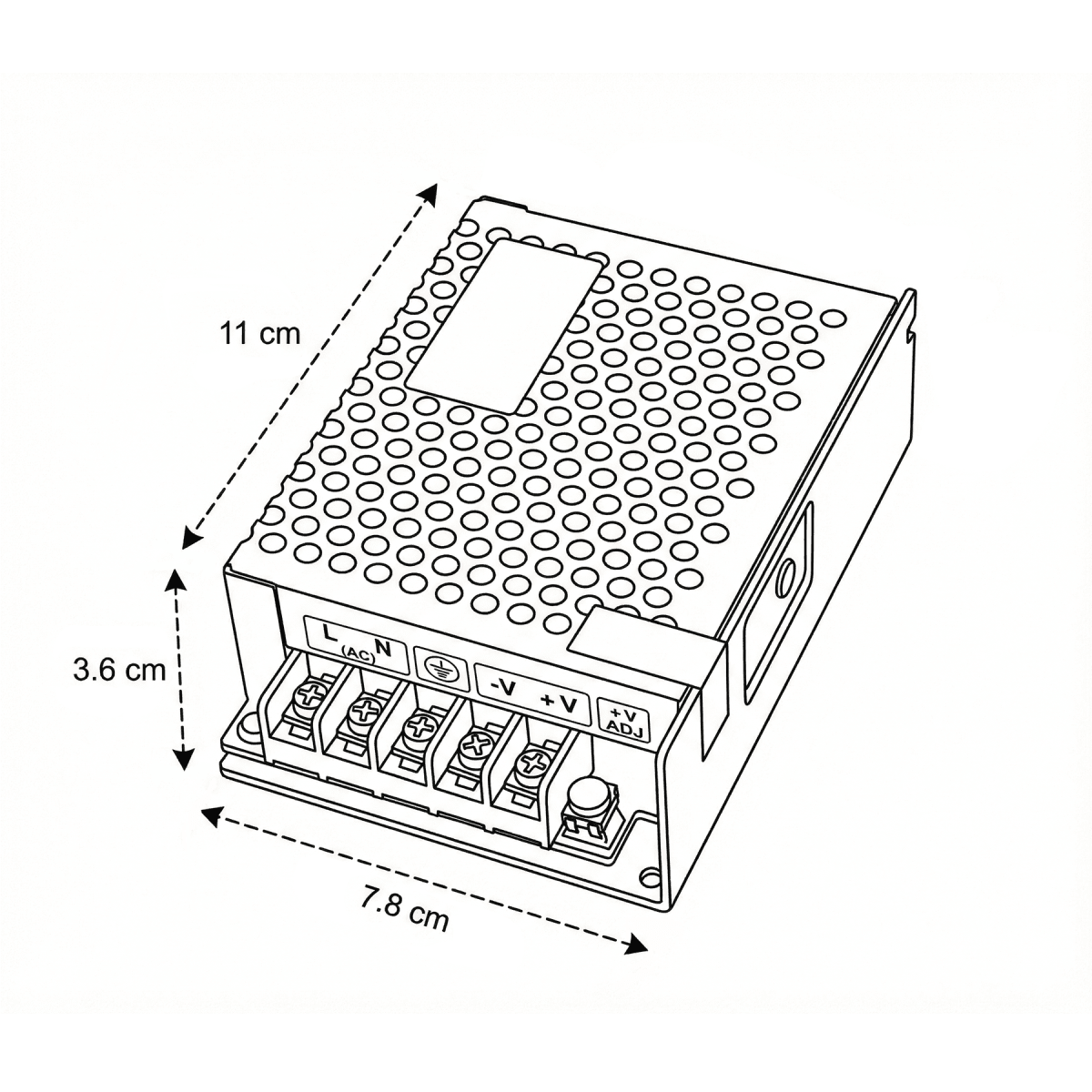 Fuente de Poder 12V 5A 60W IP202