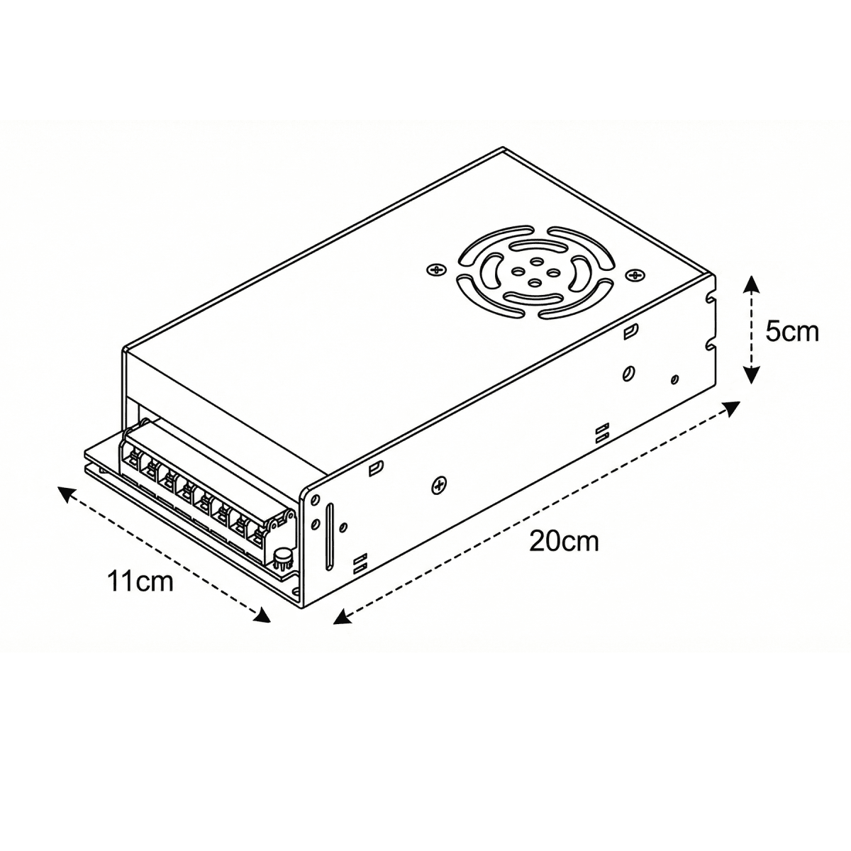 Fuente de Poder 24V 10A 240W IP20 (c/ven) (wt)2