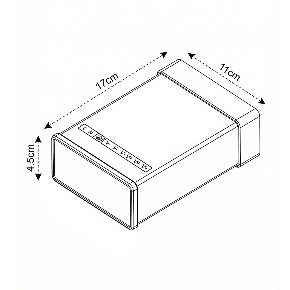 Fuente de Poder 24V 16.7A 400W IP44 (lluvia)2
