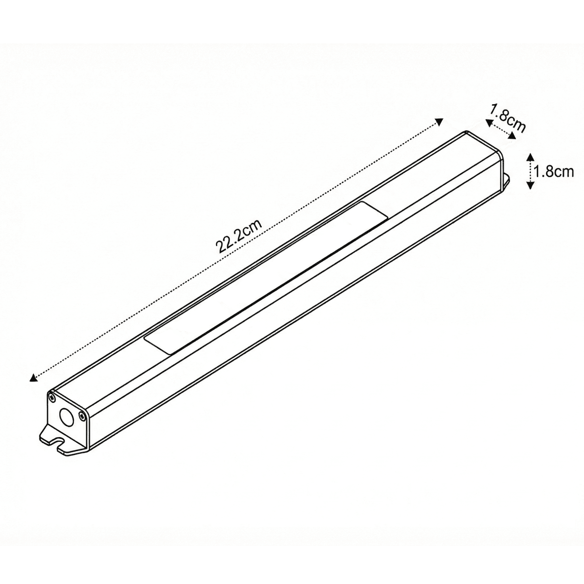 Fuente de Poder 24V 2A 48W Delgada (222x18x18mm)(wt)2