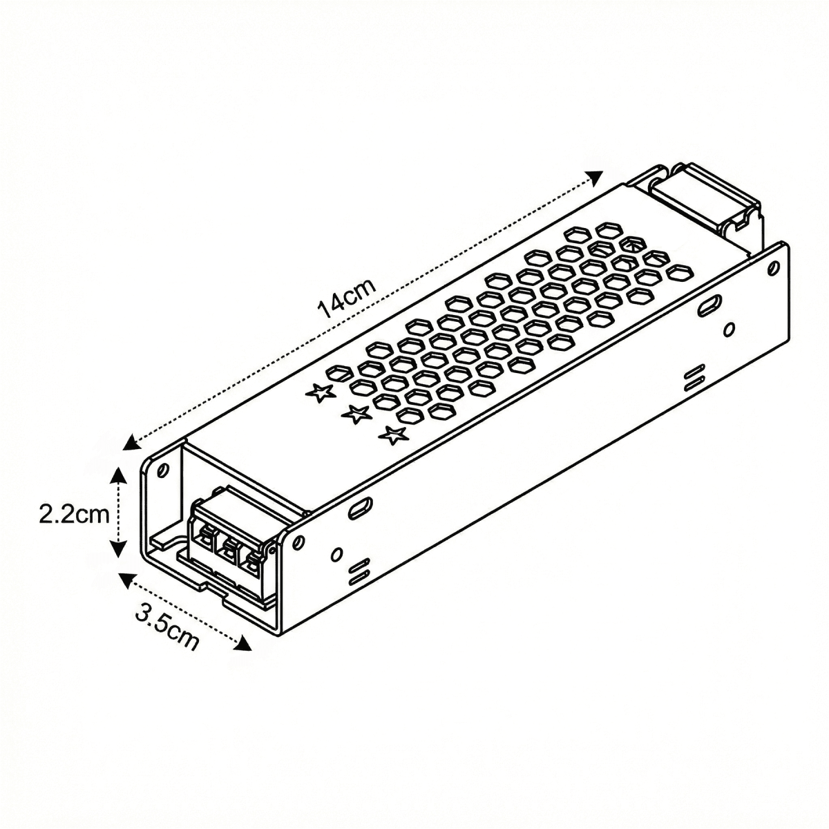 Fuente de Poder 24V 2,5A 60W HQ Compacta (kn)3