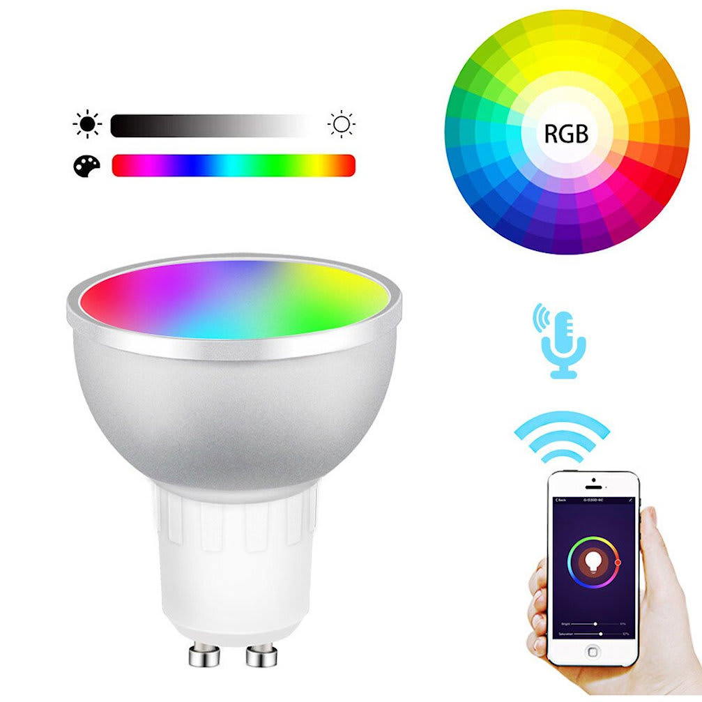 Dicróico GU10 Smart Bright 5W RGB 2700K-6500K WiFi Dimeable3