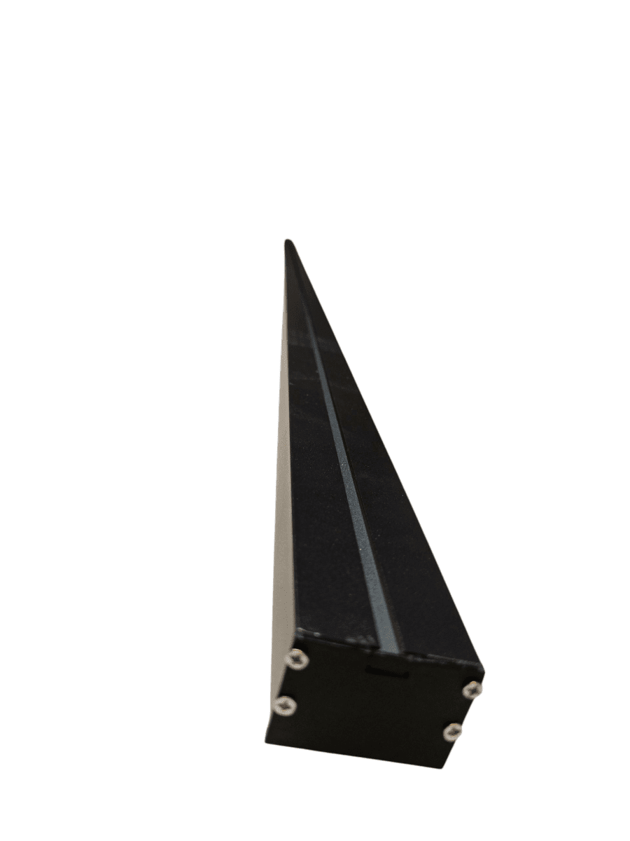 Perfil Aluminio Difusor 5032 3mt Lineal 50x32mm Negro4