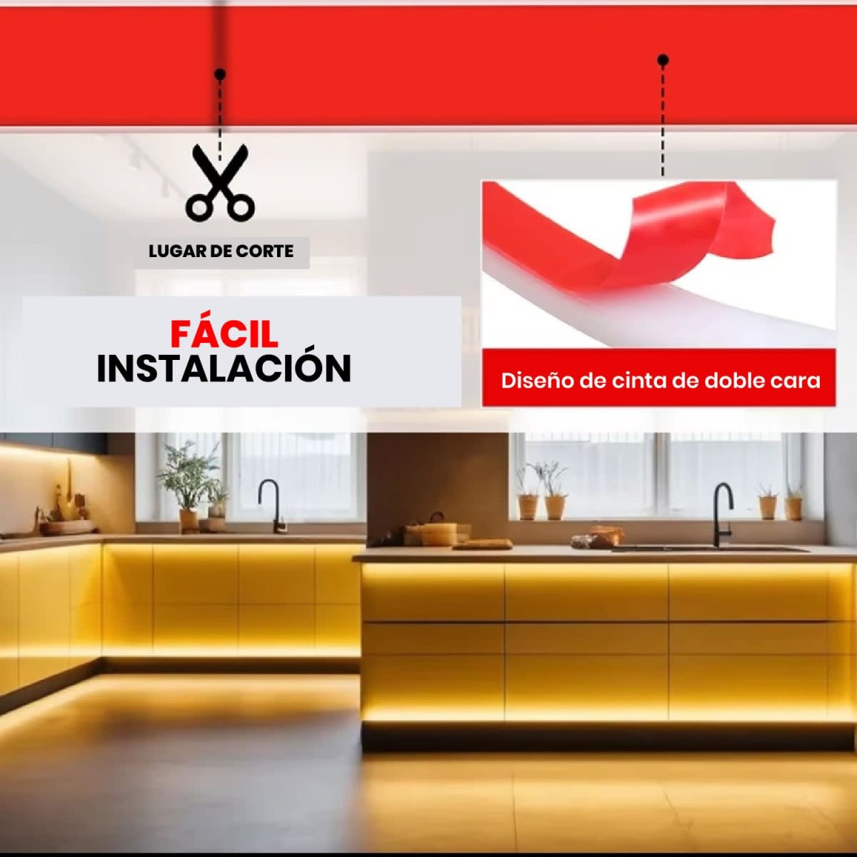 Cinta 220V COB 10W/m 240Led/m 50mt 3000K Luz Cálida6