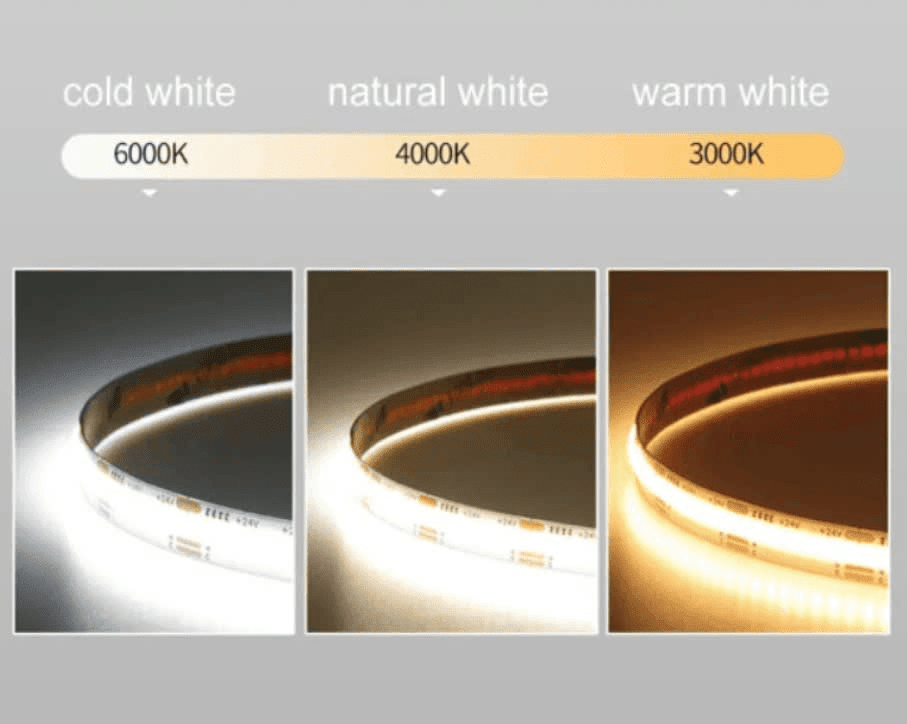 Cinta 12V COB 12W/m IP54 300Led/m 6500K Fría 5mt3