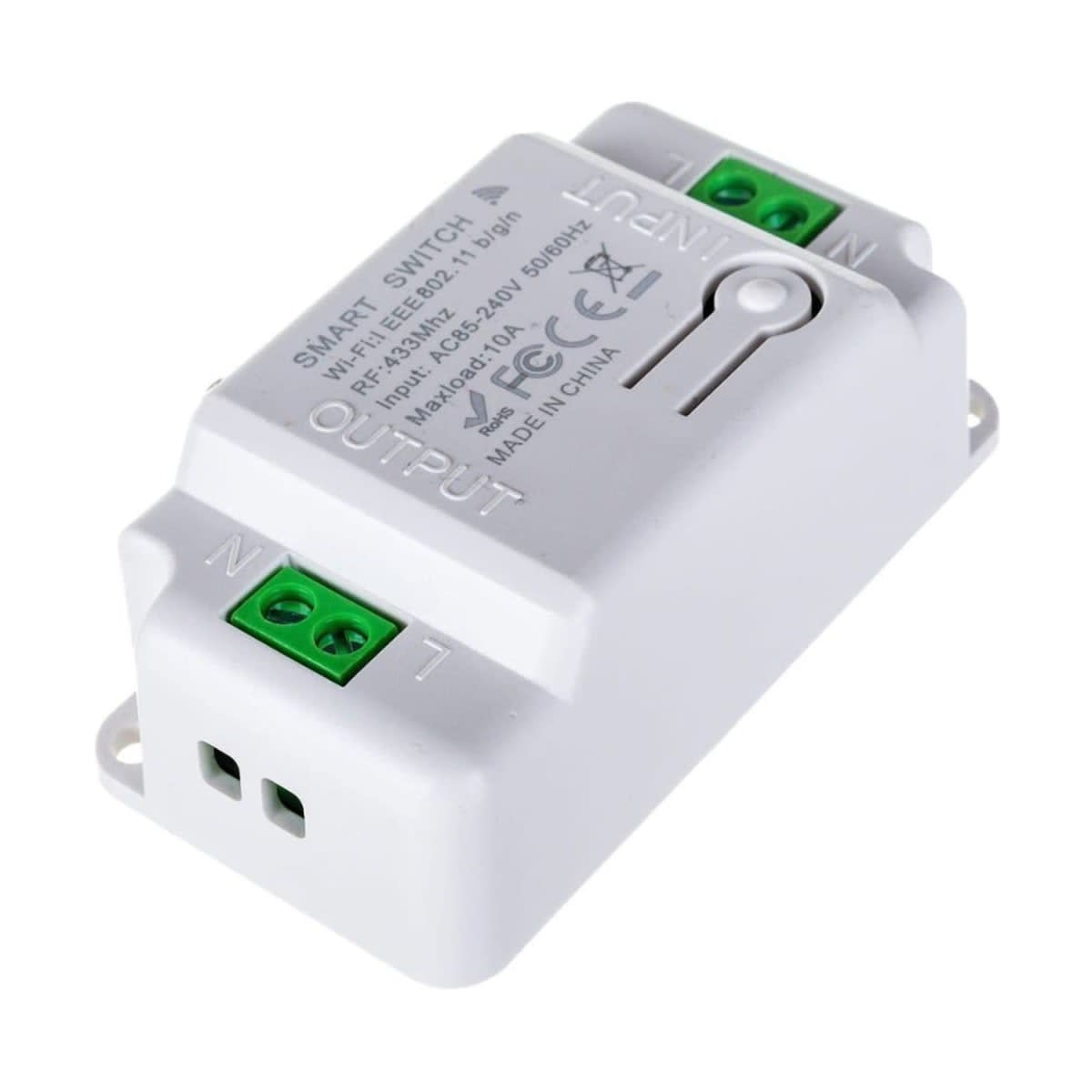 Interruptor Inalámbrico 433Mhz Negro 2 Botón + 2 Receptor4