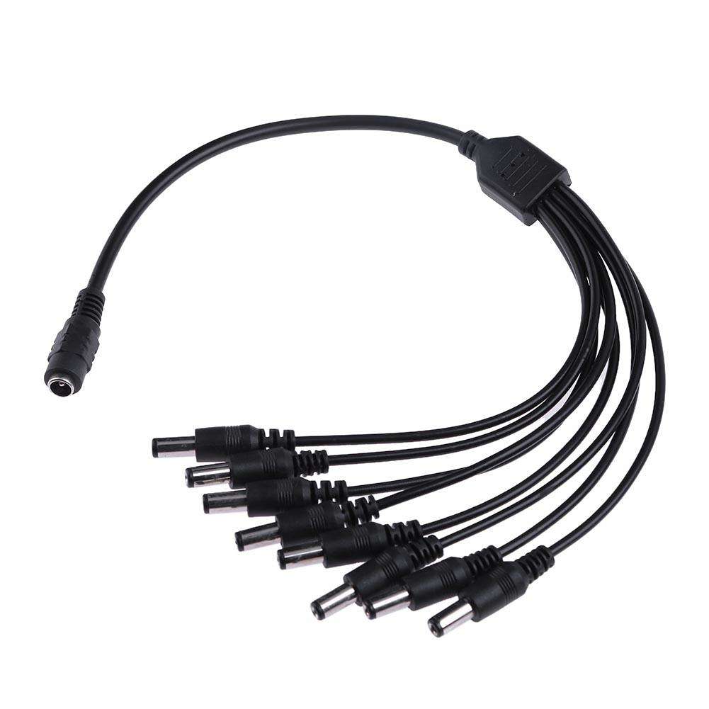 Conector Plug Jack 1 Hembra 8 Machos 12V 2.1mm5