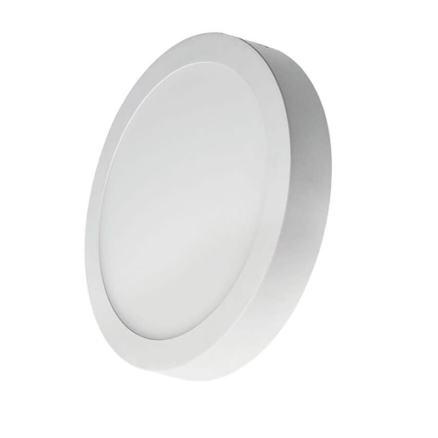 Panel 12W Redondo Sobrepuesto 16cm 6500K Luz Fría1