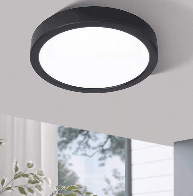 Panel Negro Pro Sobrepuesto Redondo 6W 4000k Luz Neutra (kn)5