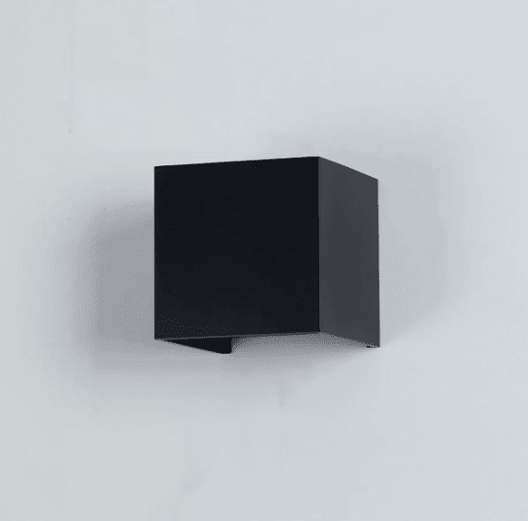 Aplique Muro Cubo Negro Bidireccional Ángulo Ajustable 6W 3000K IP54 (kn)4