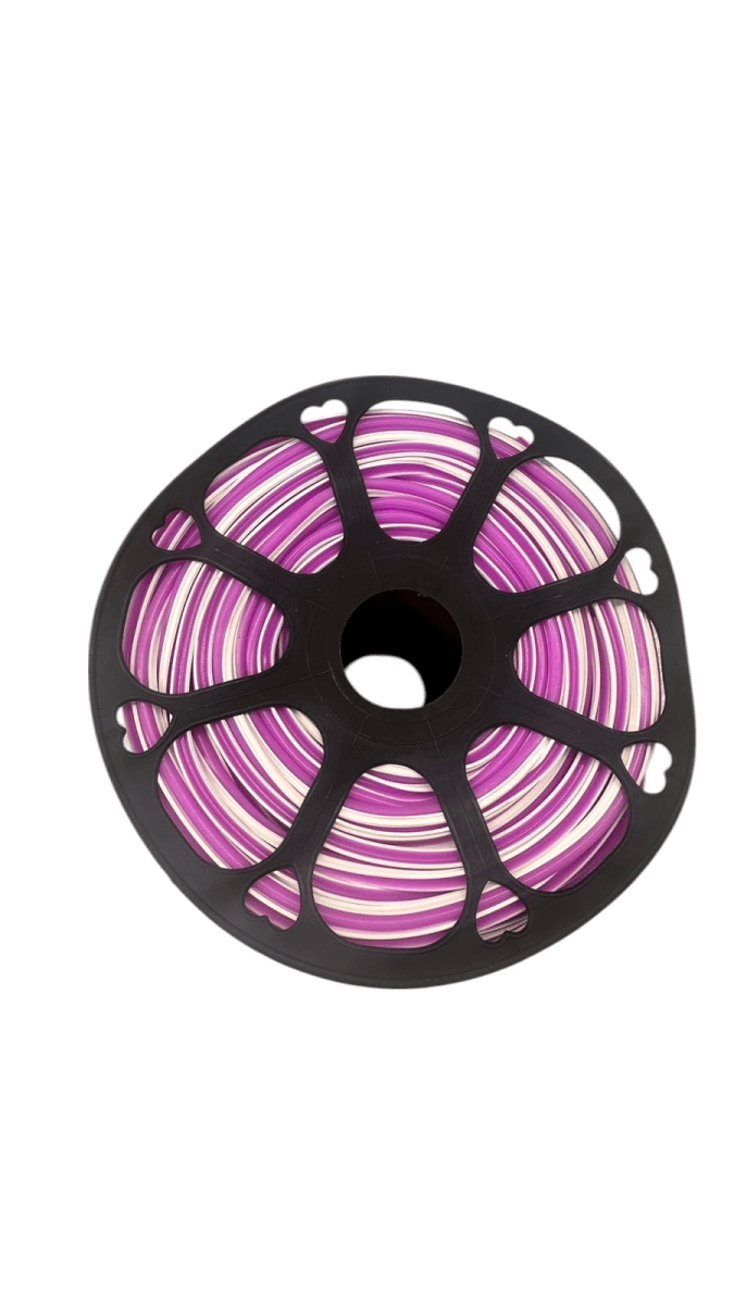 Funda Silicona Neón 2da Generación 6mm 5mt Morado1