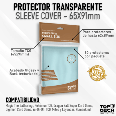 Protectores Top Deck Small: Oversleeve 