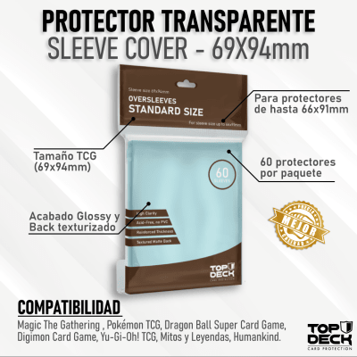 Protectores Top Deck Standard: Oversleeve