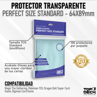Protectores Top Deck Standard: Perfect Size 