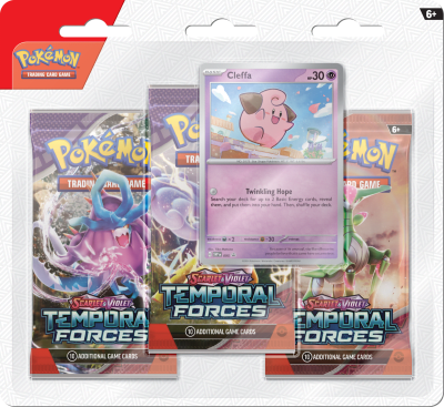 Blister 3 Pokemon TCG: Scarlet & Violet - Temporal Forces Cleffa 