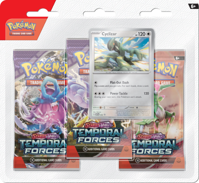 Blister 3 Pokemon TCG: Scarlet & Violet - Temporal Forces Cyclizar 