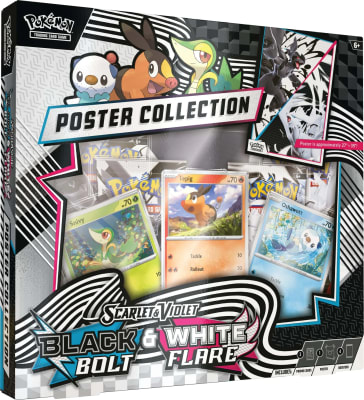 Poster Collection Pokemon TCG: Escarlata y Púrpura - Fulgor Negro y Llama Blanca