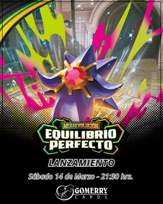 Prelanzamiento Pokémon TCG Equilibrio Perfecto
