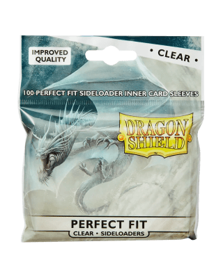 Sleeves Dragon Shield Standard Perfect Fit Sideloaders Clear