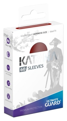 Sleeves Katana Japanese Red 
