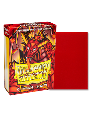 Sleeves Dragon Shield Japanese Matte Crimson 