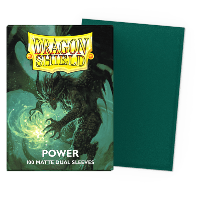 Sleeves Dragon Shield Standard Dual Green/Power 