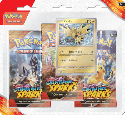 Blister 3 Pokemon TCG: Scarlet & Violet - Surging Sparks Zapdos