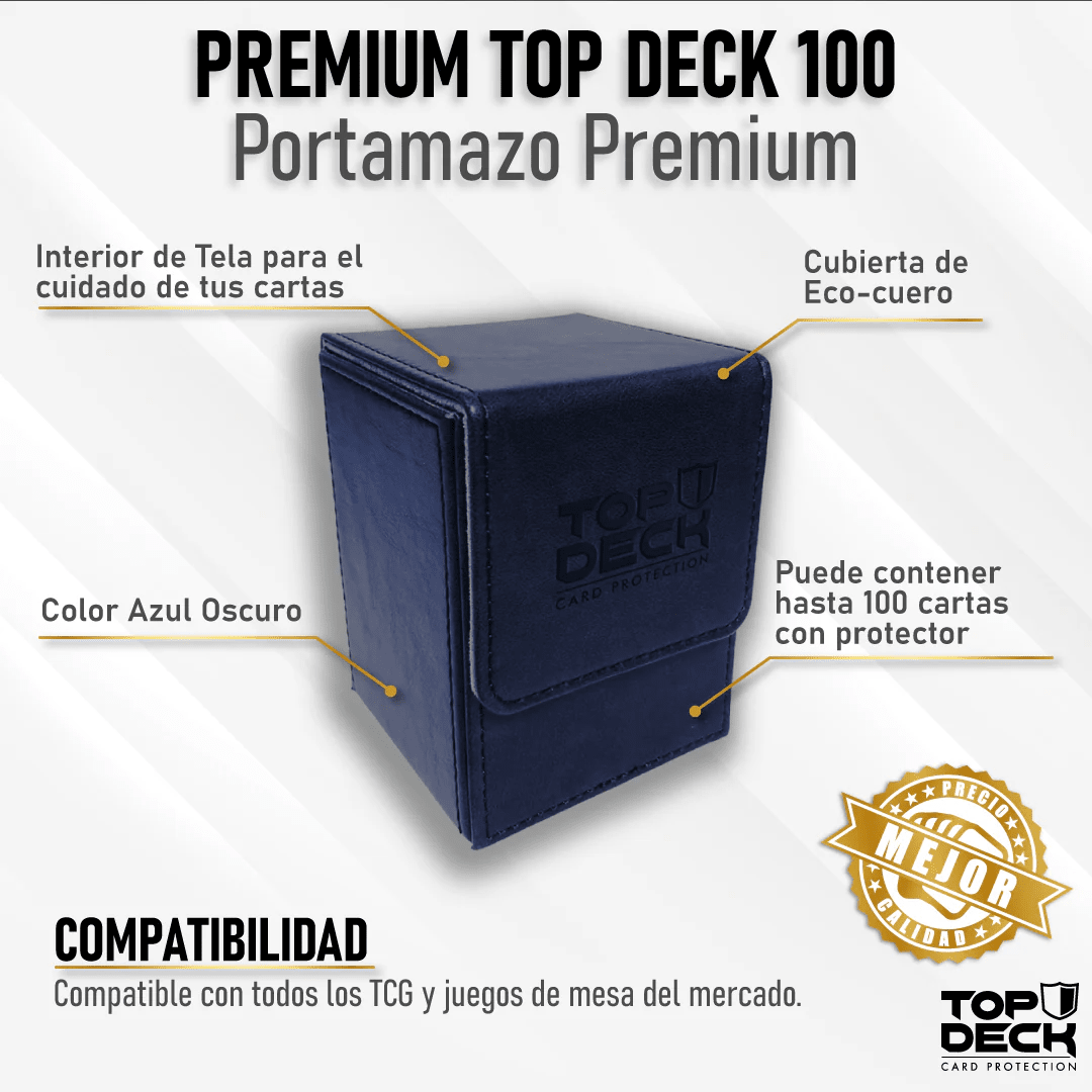 Portamazo Premium Top Deck Cuero (100 cartas)1