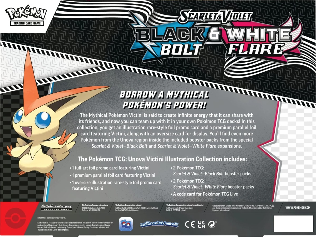 Unova Illustration Collection Pokemon TCG: Escarlata y Púrpura - Fulgor Negro y Llama Blanca2