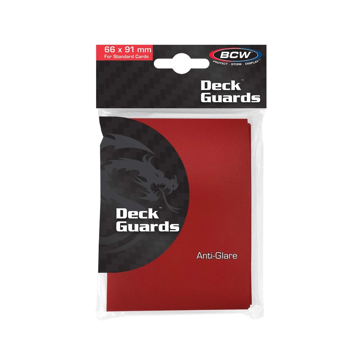 Deck Guard Matte Sleeves RED (BCW)1