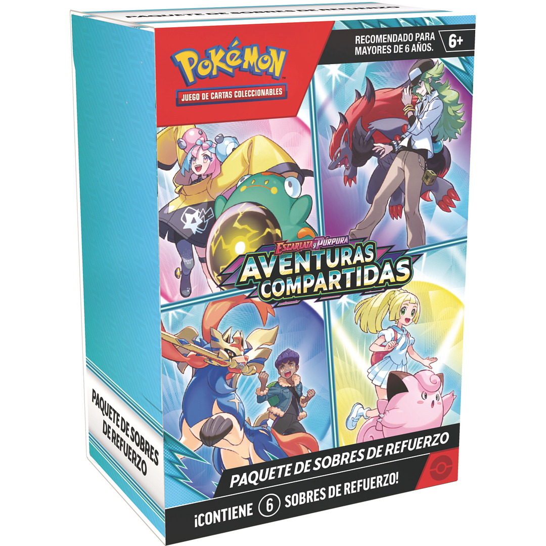 Booster Bundle Pokémon TCG: Escarlata y Púrpura - Aventuras Compartidas1
