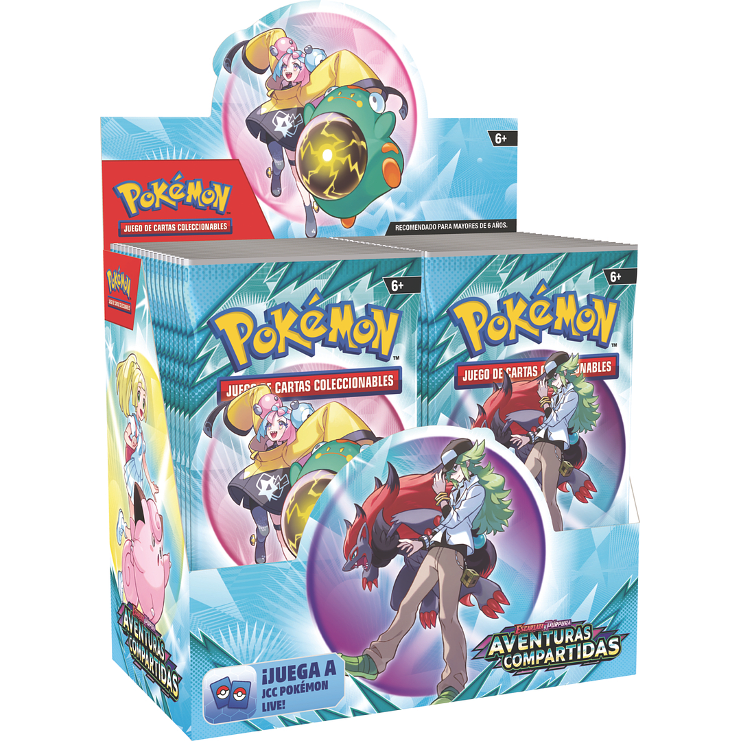 Booster Box Pokémon TCG: Escarlata y Púrpura - Aventuras Compartidas1