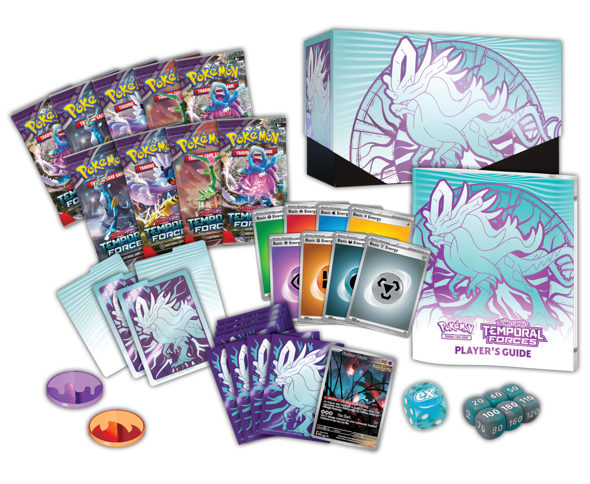 Elite Trainer Box Pokemon TCG: Scarlet & Violet - Temporal Forces - Walking Wake 1