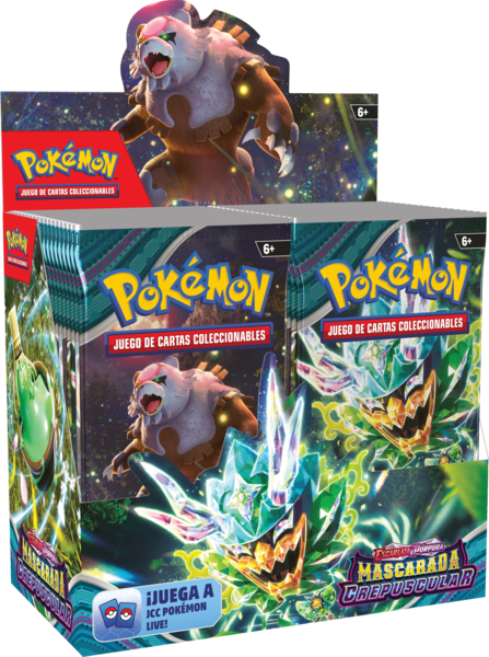 Booster Box Pokemon TCG: Escarlata y Púrpura - Mascarada Crepuscular1