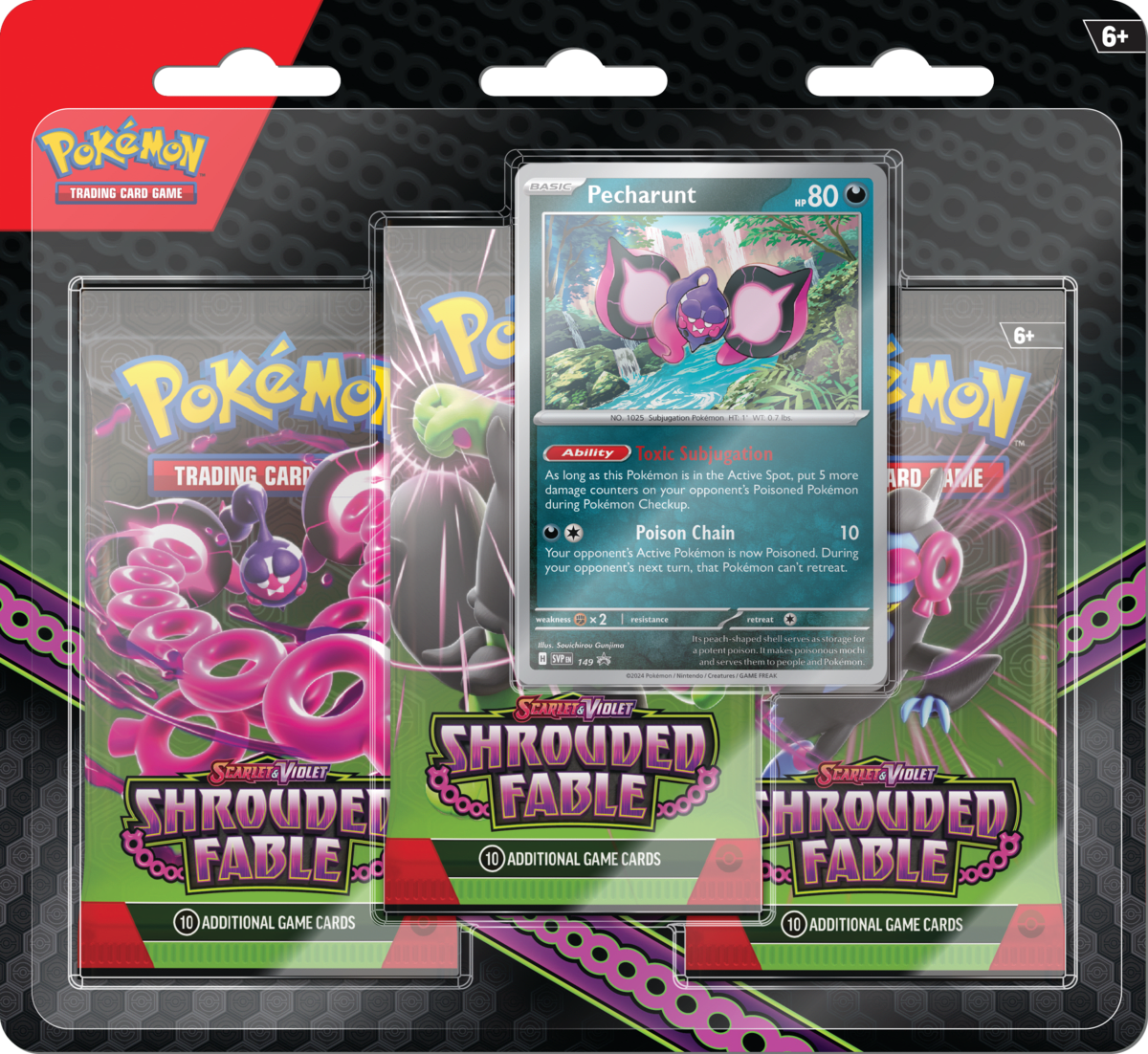 Blister 3 Pokemon TCG: Scarlet & Violet - Shrouded Fable1