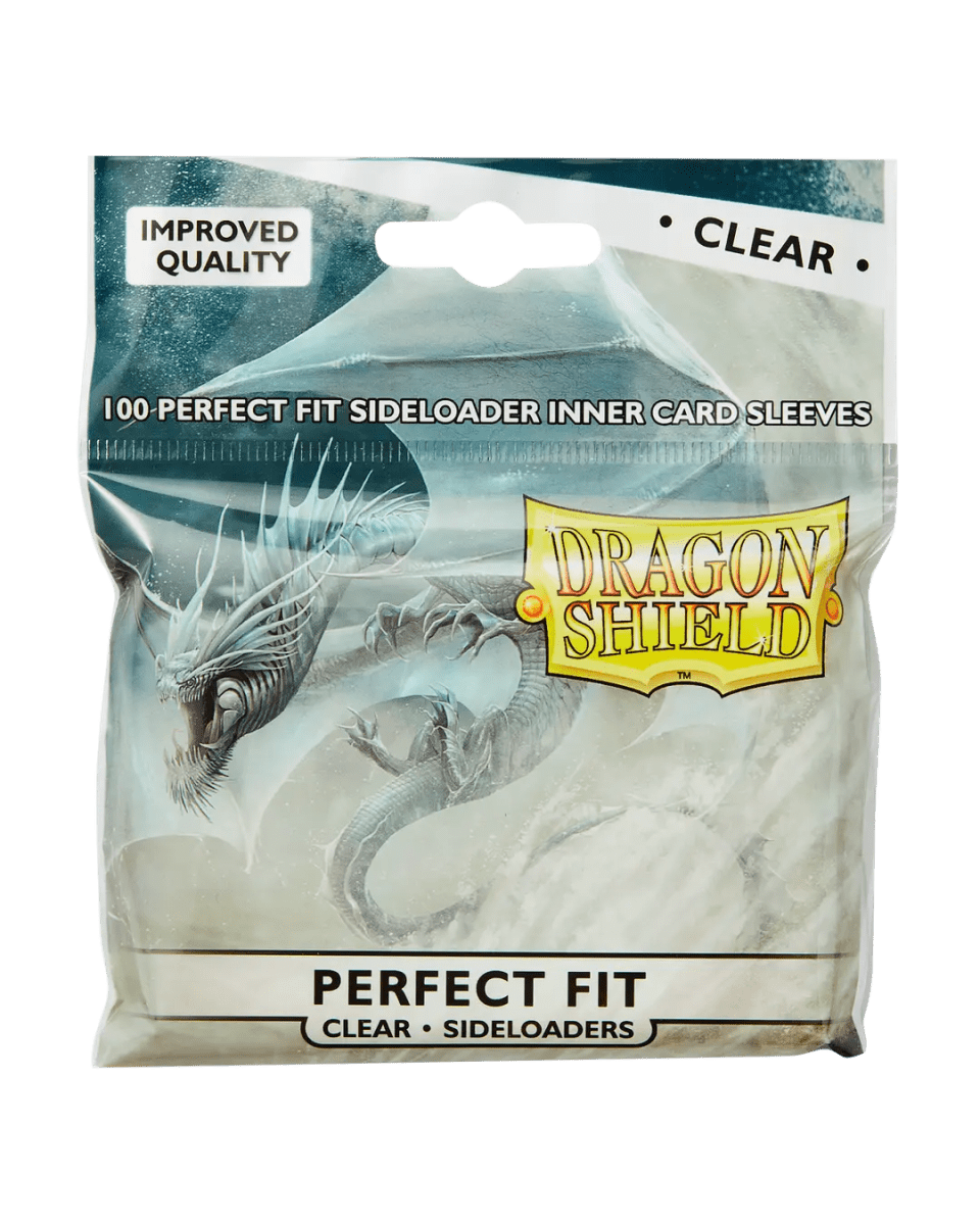 Sleeves Dragon Shield Standard Perfect Fit Sideloaders Clear1