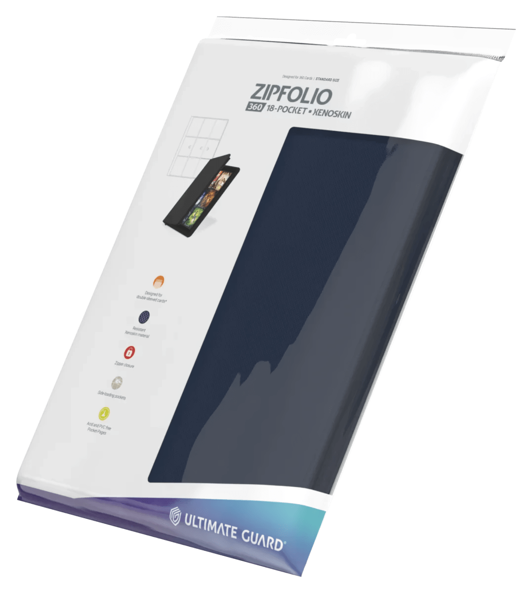 Zipfolio 360 18-Pocket Xenoskin - Blue1