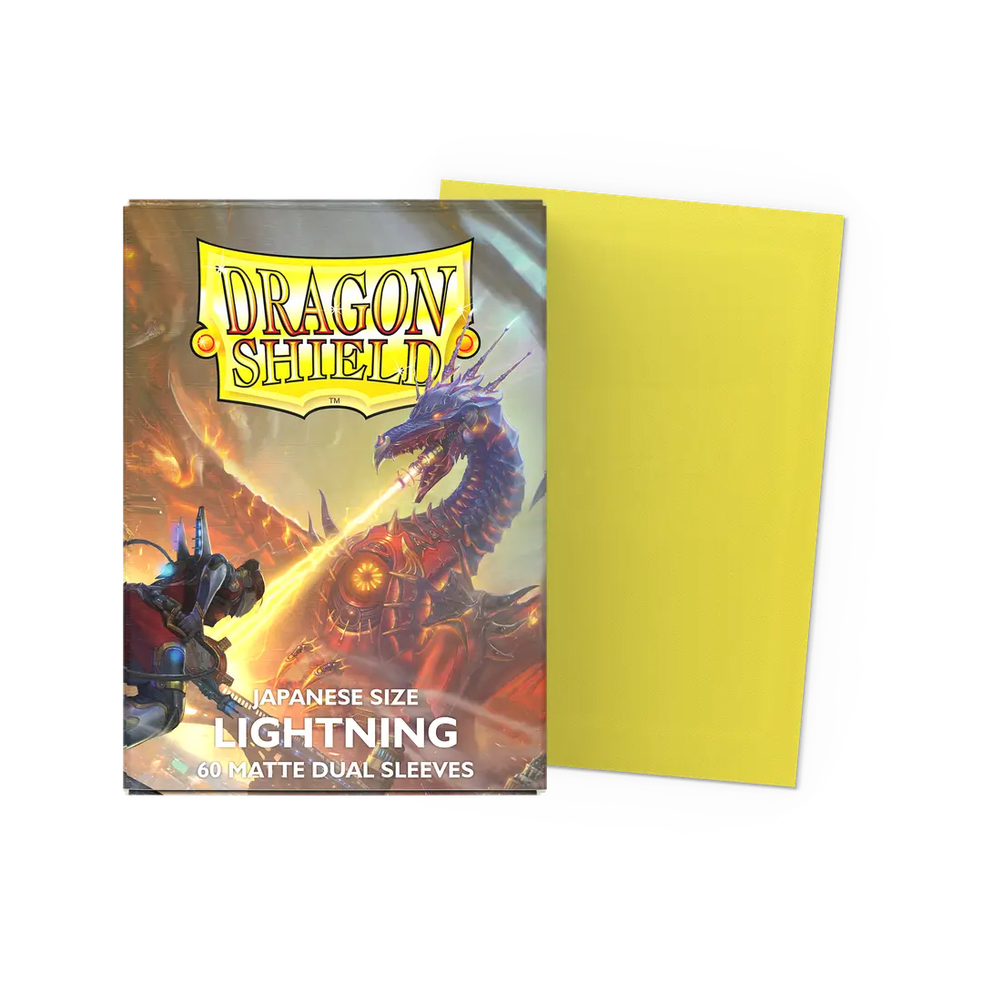Sleeves Dragon Shield Japanese DUAL Matte Lightning1
