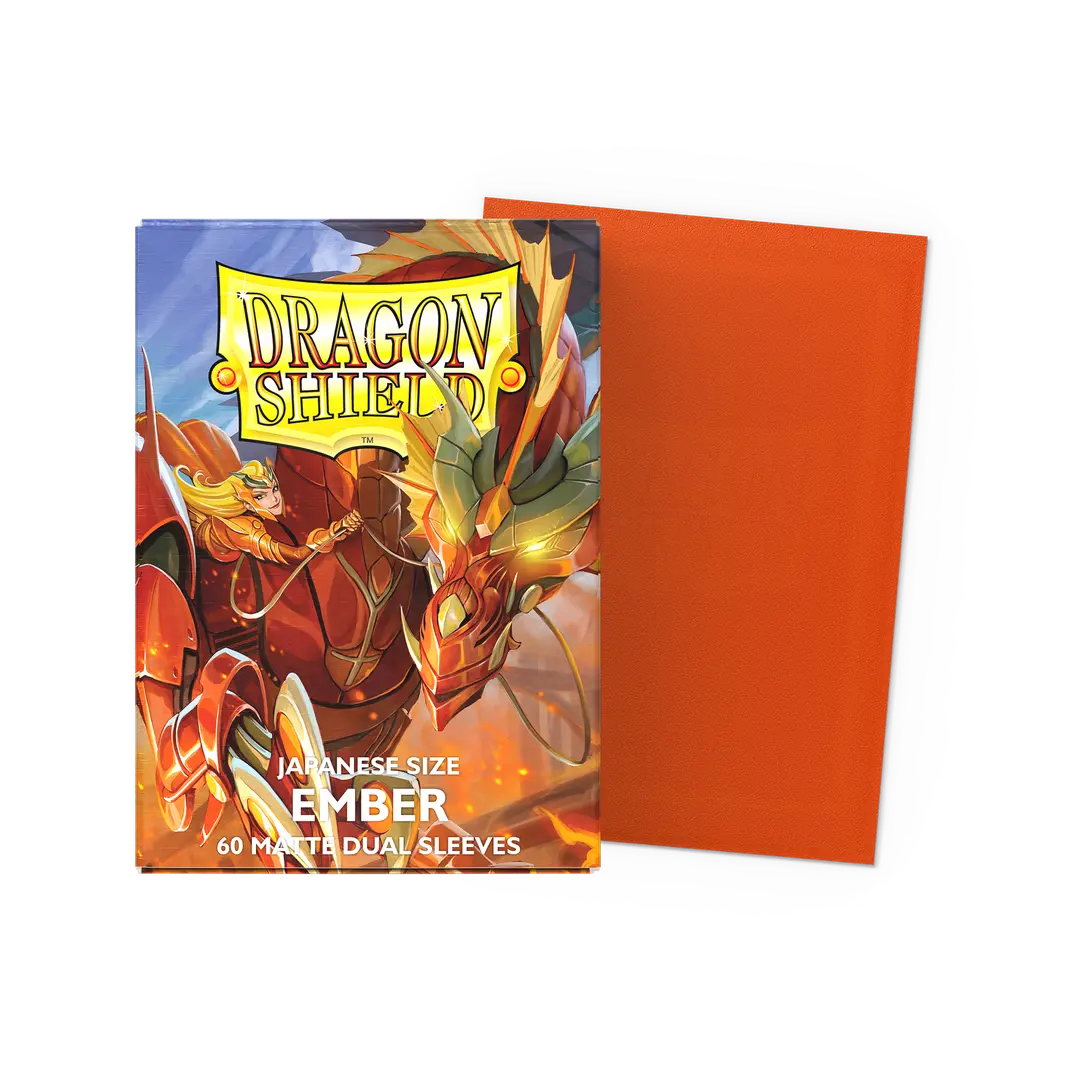 Sleeves Dragon Shield Japanese DUAL Matte Ember1