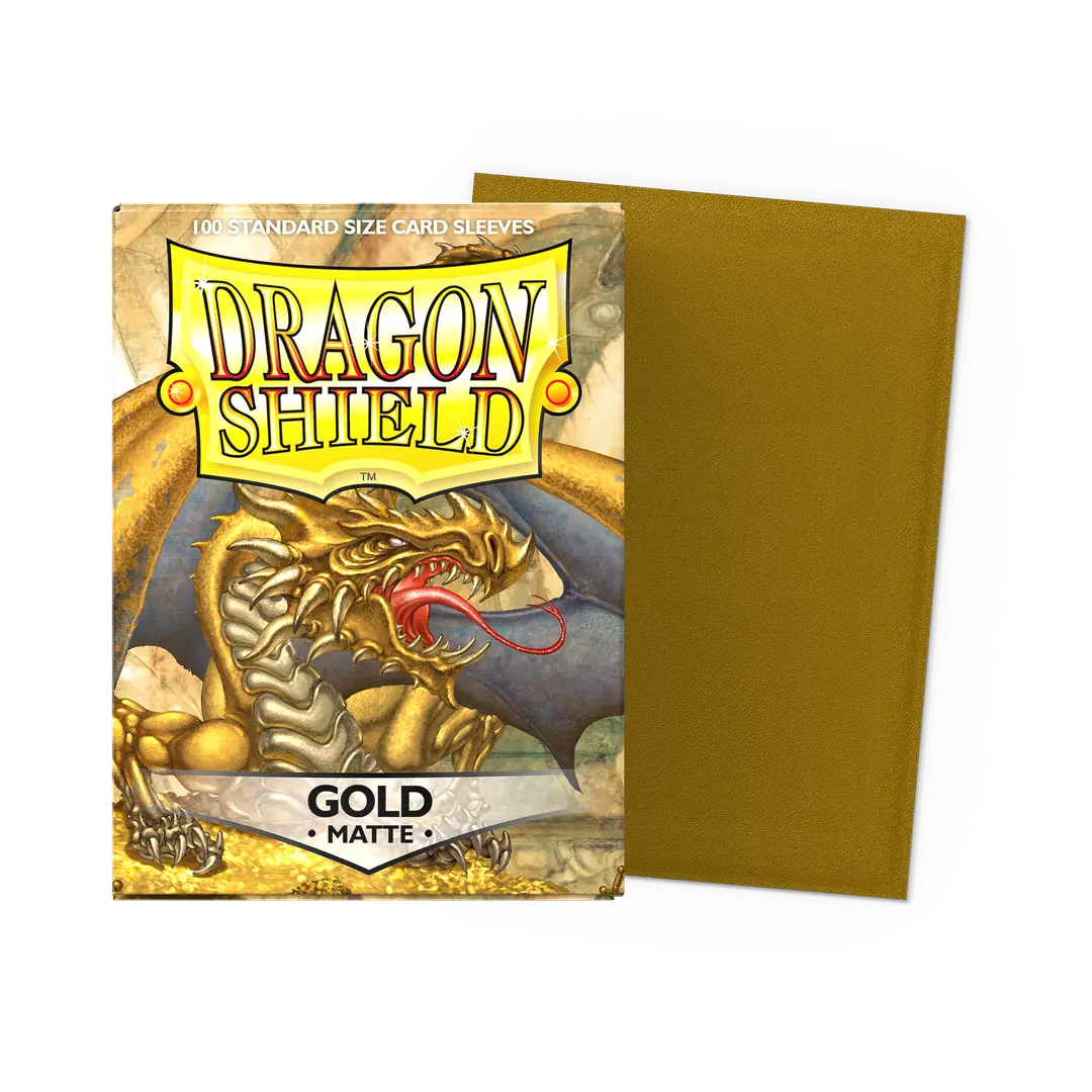 Sleeves Dragon Shield Standard Matte Gold1