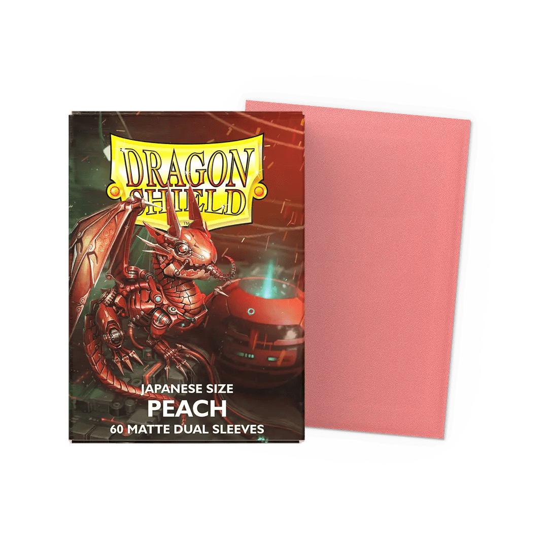 Sleeves Dragon Shield Japanese DUAL Matte Peach1